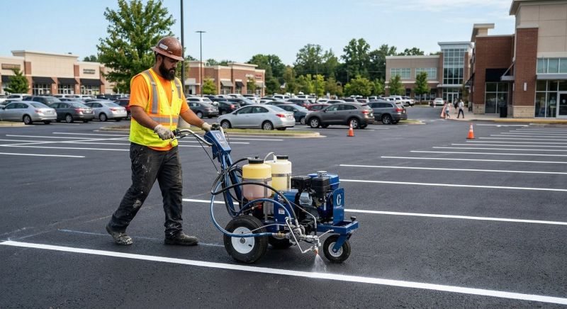 Asphalt Painting in Katy, TX