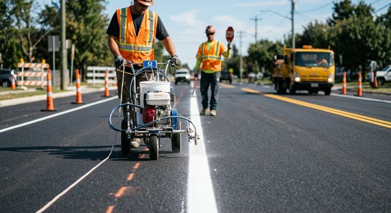 Commercial Asphalt Painting in Palm Springs, CA