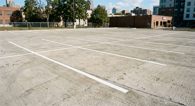Concrete Parking Lot Striping in Savannah, GA