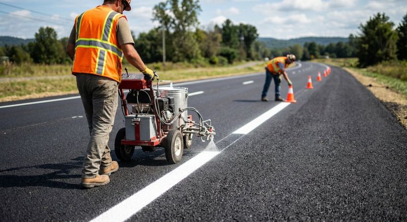 Lane Marking Service in Los Angeles, CA