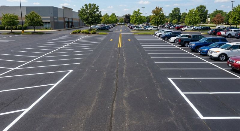 Parking Lot Painting in Palm Springs, CA