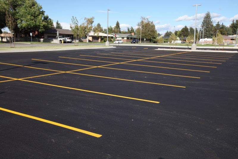 Commercial Parking Lot Re-Striping